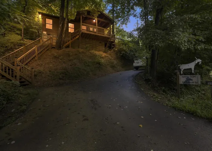 Treehouse Between Gatlinburg And Pigeon Forge. Pet Friendly!