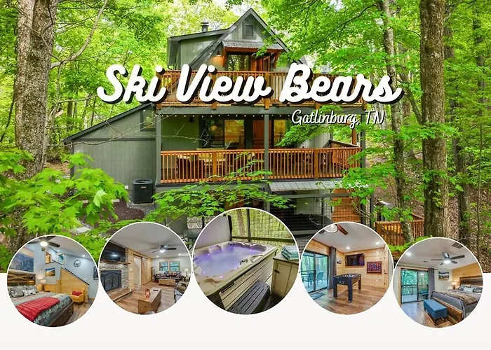 Ski View Bears - Gatlinburg! Serene Cabin With Views, Hottub, Gameroom