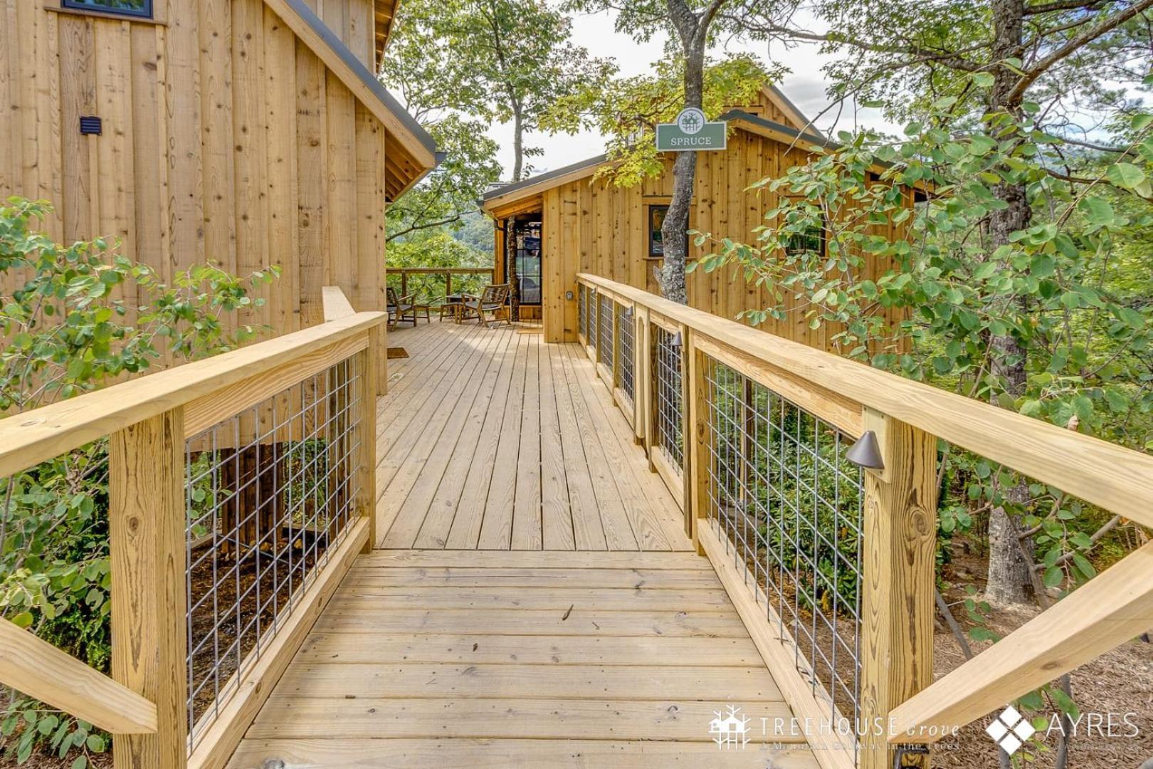 The Spruce In Treehouse Grove At Norton Creek